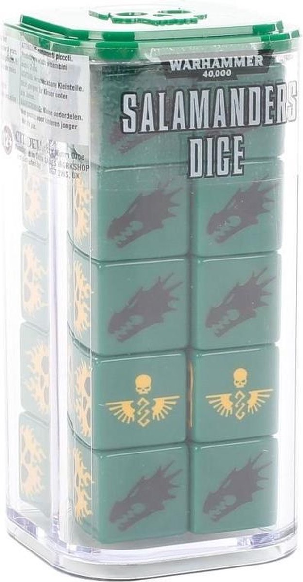 Games Workshop Salamanders Dice Set