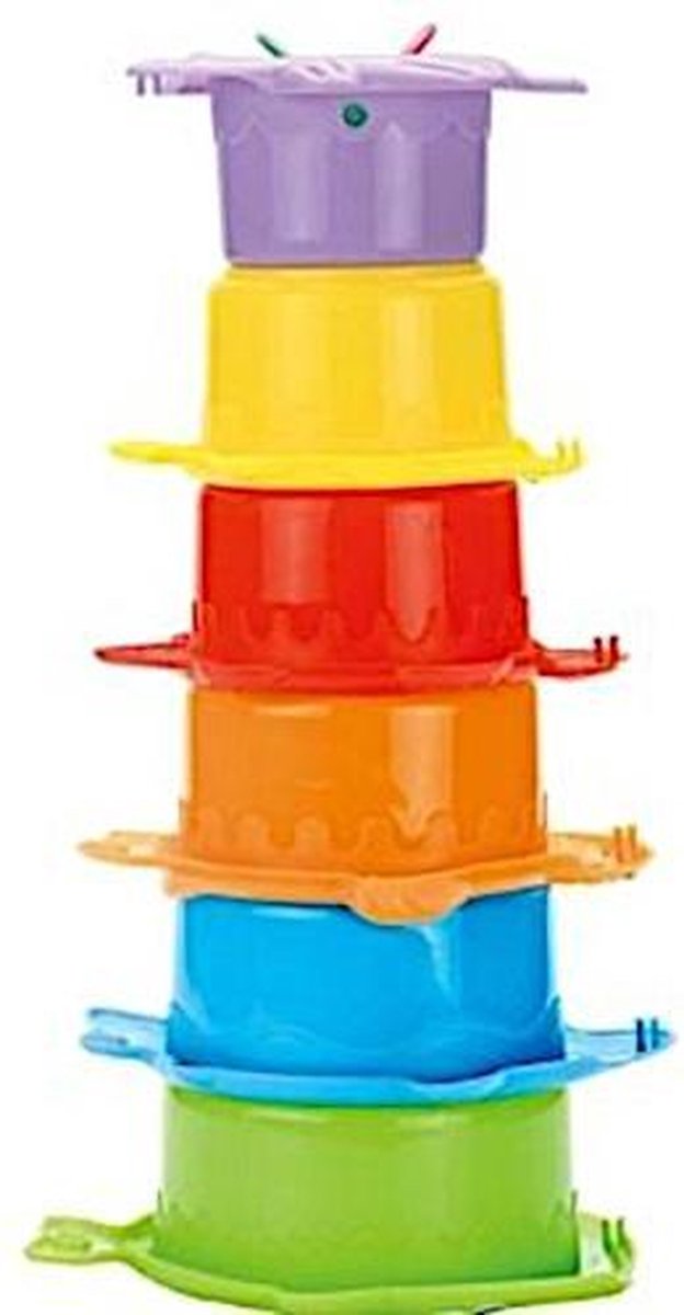 Jonotoys Badspeelgoed Stapeltoren Dieren 6-delig