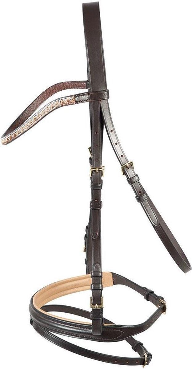 PFIFF PFIFF trenshoofdstel 'Castania' Cob Braun-Beige