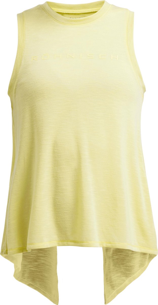 Rohnisch Open Back Singlet Dames Sporttop - Powder Yellow - Maat L