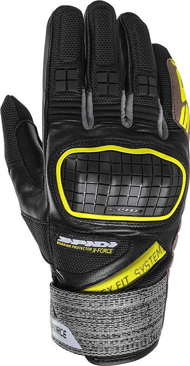 Spidi X-Force Yellow Fluo Motorcycle Gloves M
