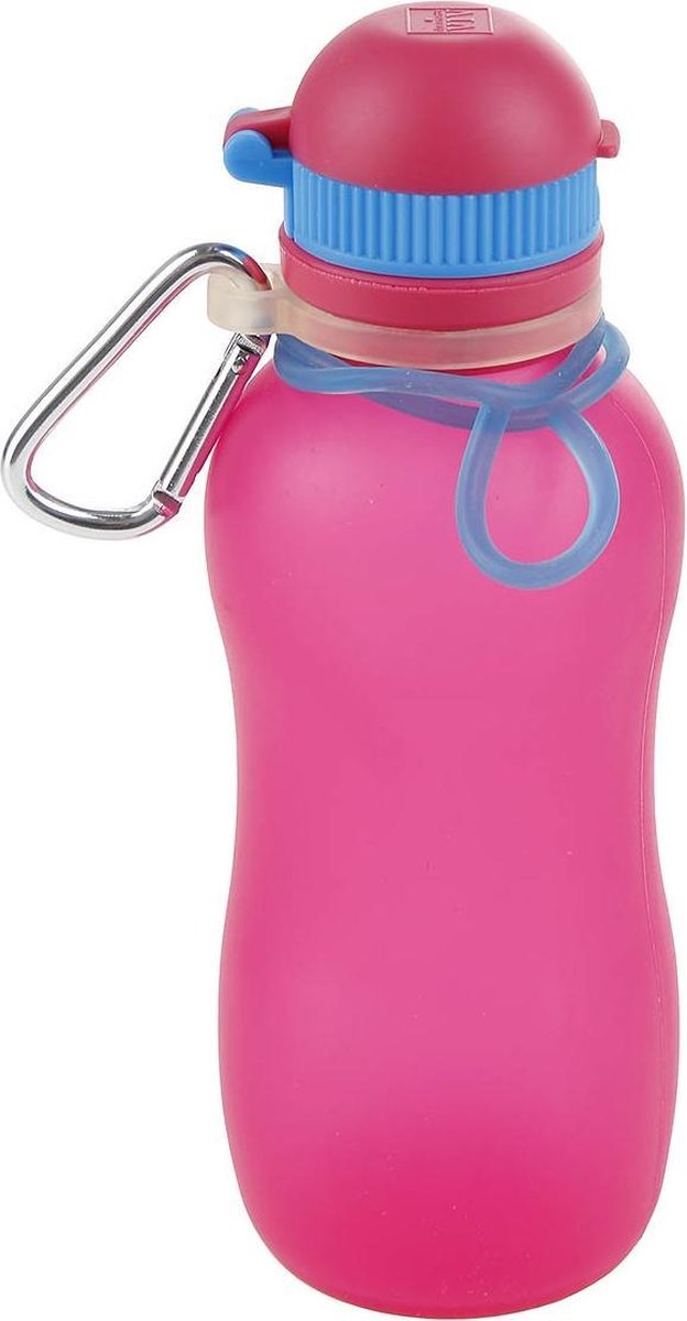 Viv Bottle 3.0 - Opvouwbare Siliconen Fles / Bidon - Roze 1000ml