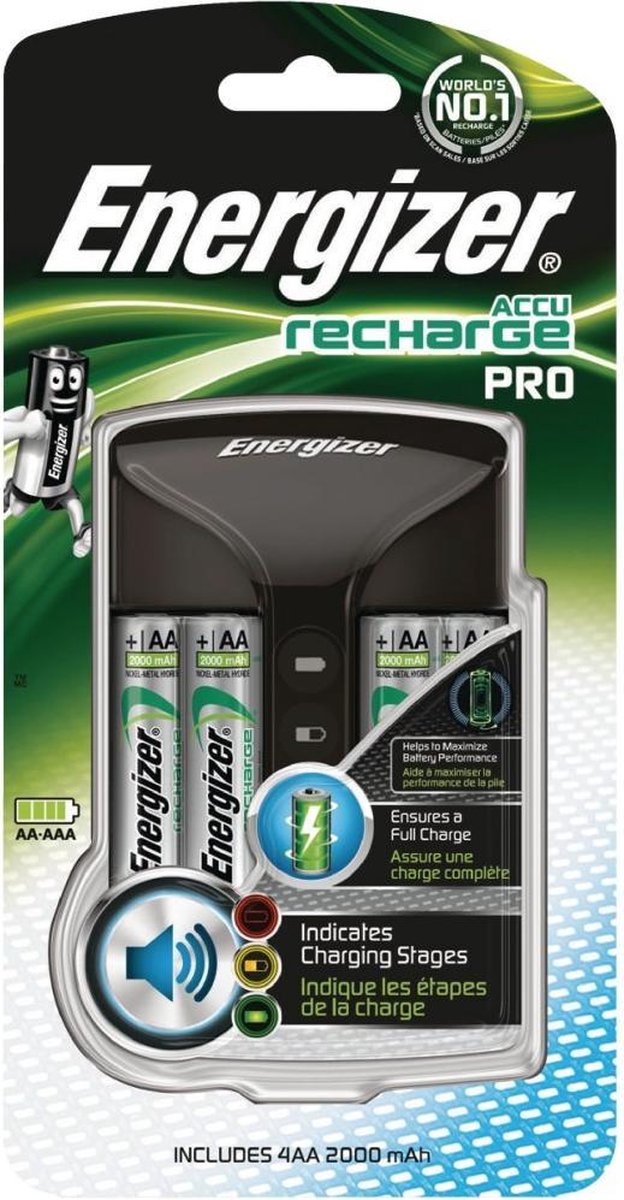 Energizer EN-639837 Aa/aaa Nimh Batterij Lader 4x Aa/hr6 2000 Mah