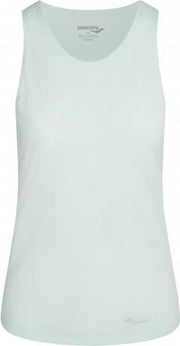 Saucony Stopwatch Singlet Dames - blauw - maat XS