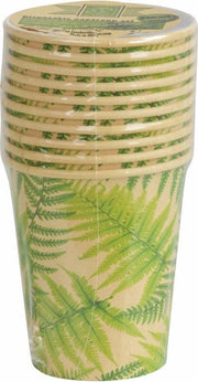 Varenblad jungle eco thema bekers 20x stuks 350 ml