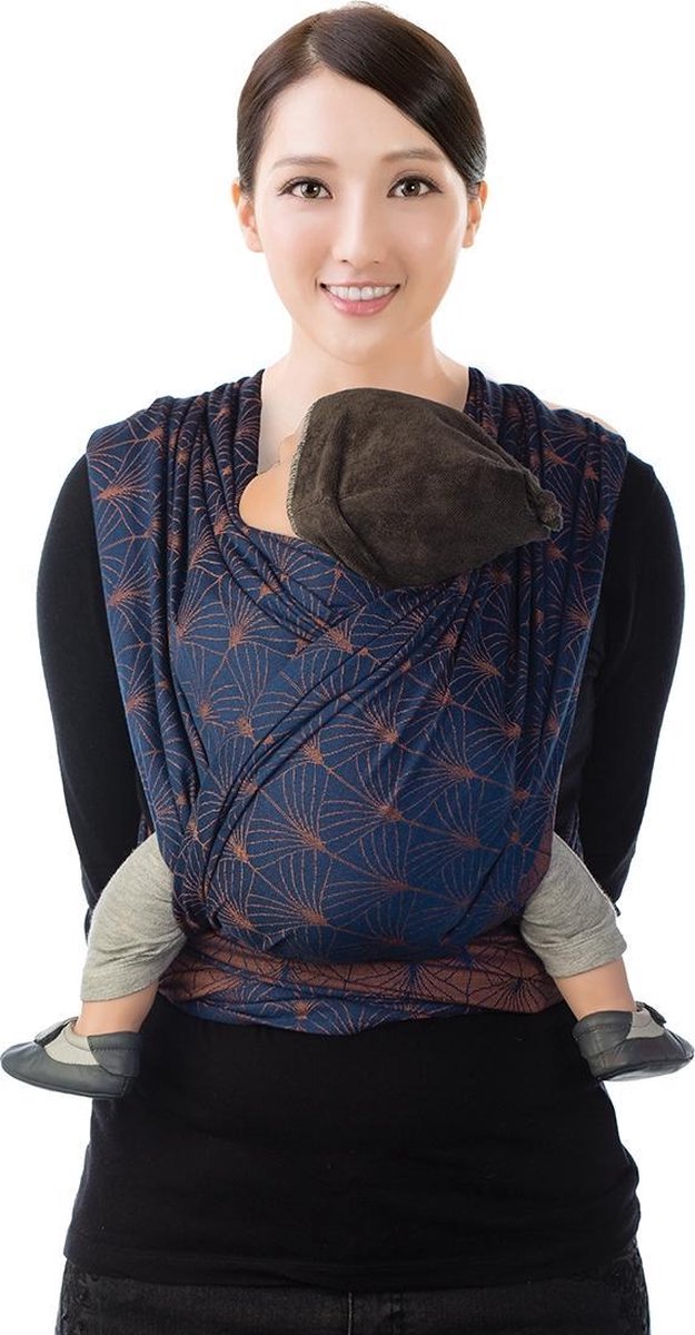 Babylonia BB SLEN Draagdoek Baby - 490 cm - Ornate Blue
