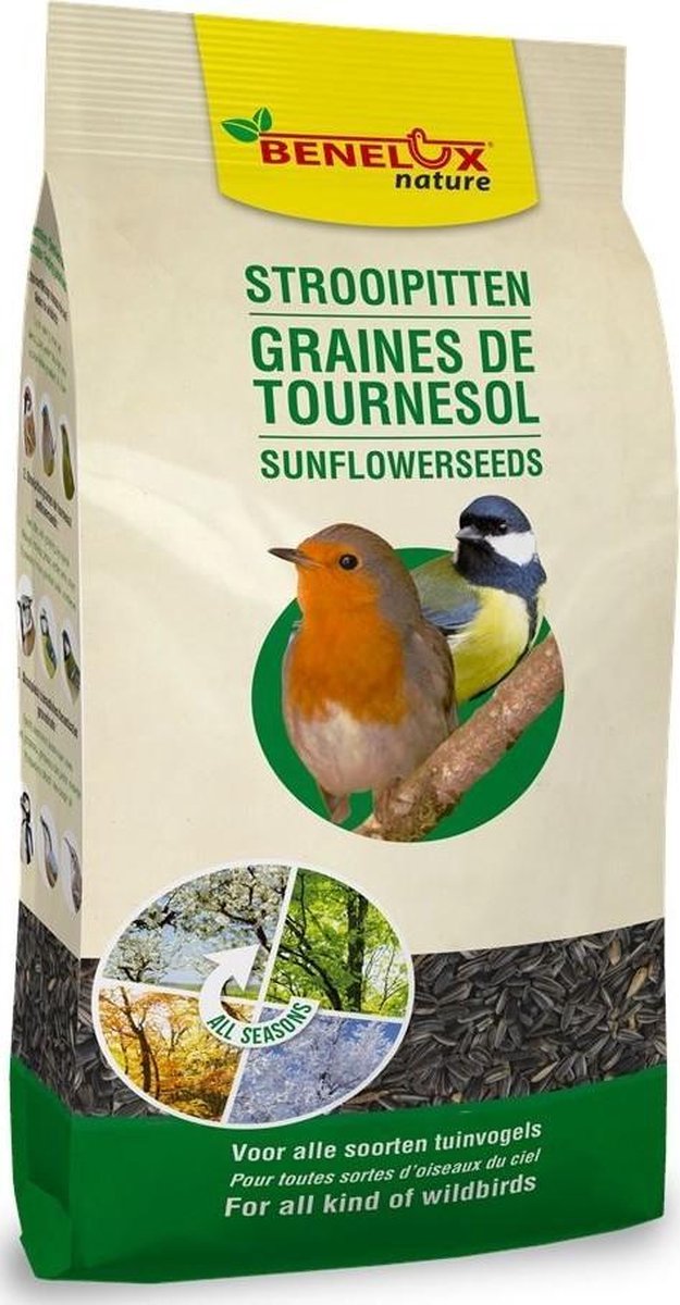 Ongepelde zonnebloempitten 700 g - set van 6 stuks