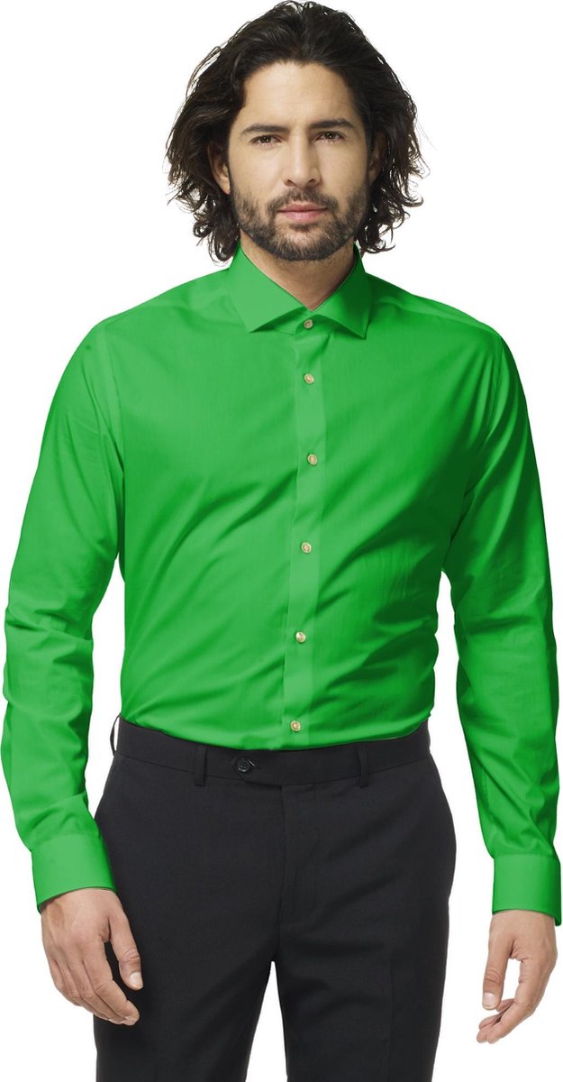OppoSuits Evergreen - Mannen Kostuum - Groen - Feest - Maat 39/40