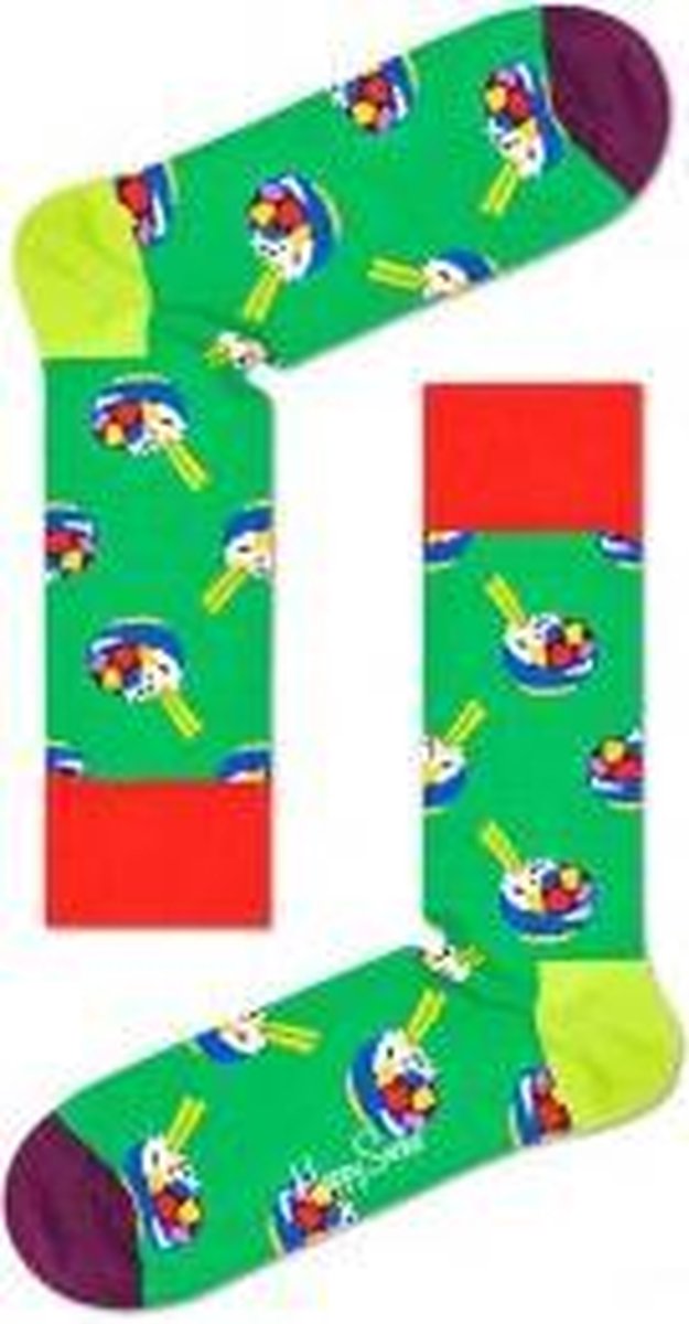 Happy Socks Poke Bowl Sokken POK01-7300 -   Unisex - 36-40
