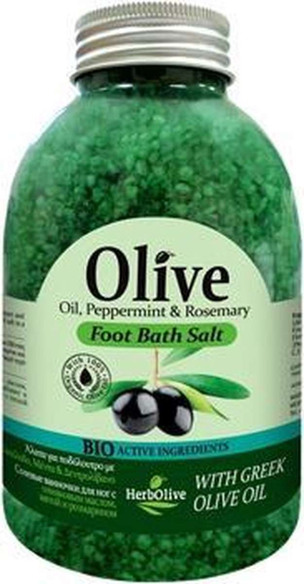 HerbOlive Voet Badzout *Olijfolie en Rozemarijn* 600g