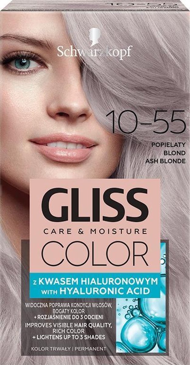 Schwarzkopf_gliss Color Krem Koloryzuj?cy Do W?osi?1/2w 10-55 Popielaty Blond