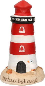 Spaarpot vuurtoren rood 25 cm