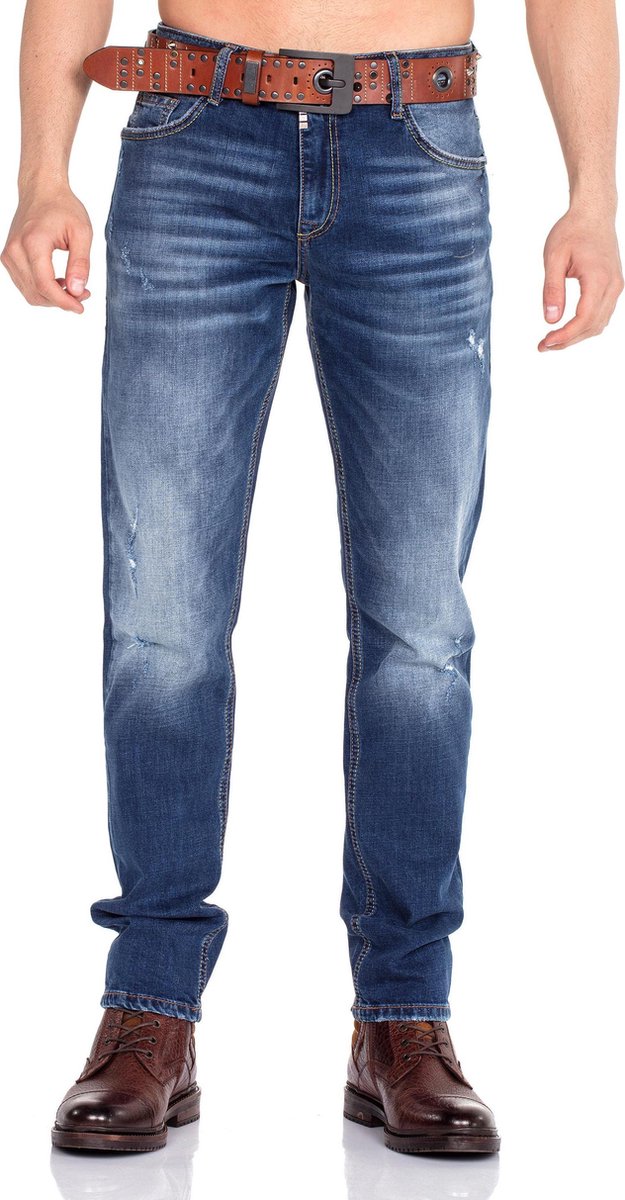 Cipo & Baxx Jeanshose mit Gürtel