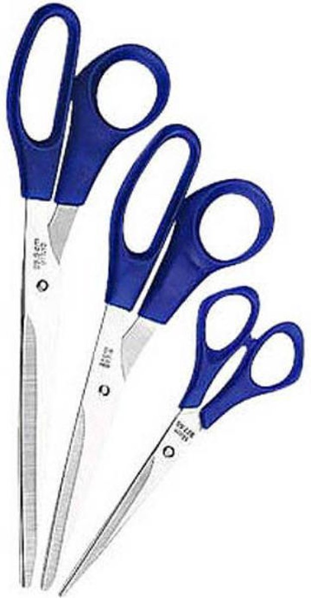 WEDO - 3-Delige Set - Roestvrijstalen Scharen - Universele Scharen - 16cm/21cm/25