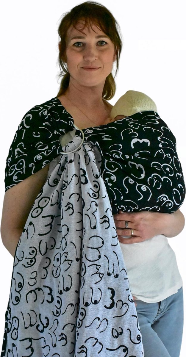 Yaro Boobs Contra Black White -- Ring Sling