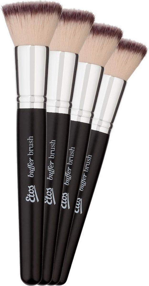 Etos Buffer Kwast - foundation - compacte vorm - 4 stuks
