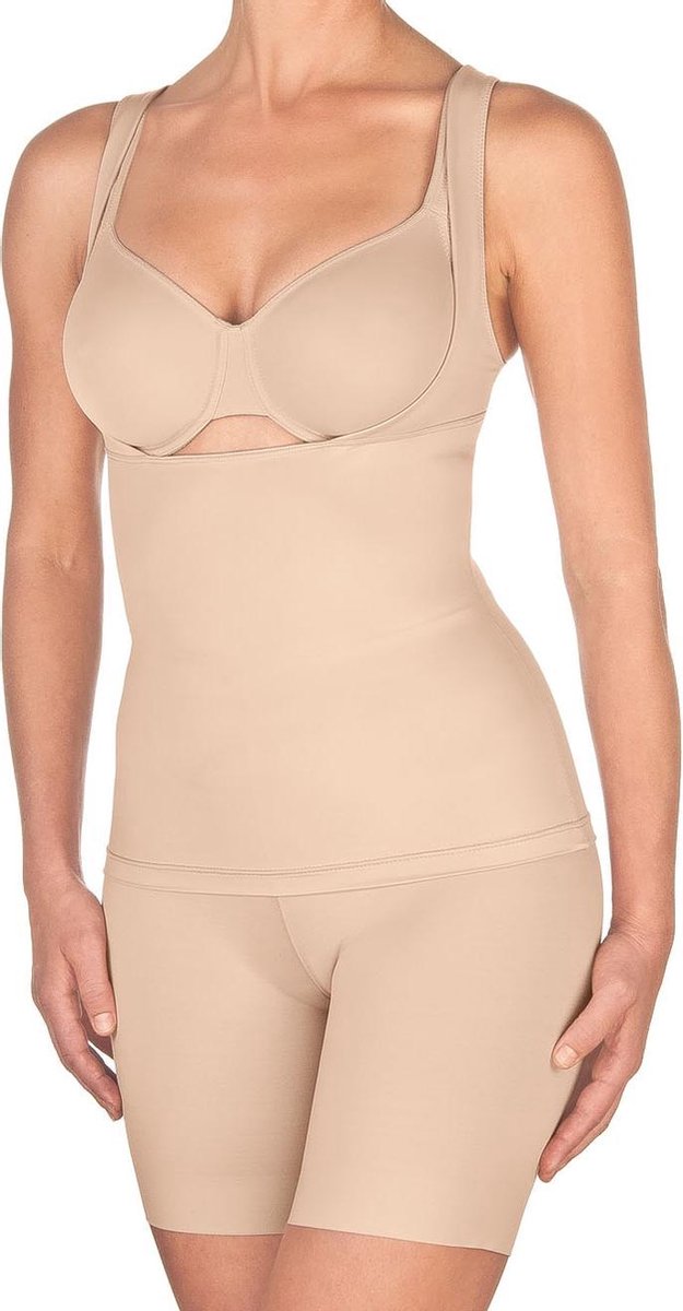 Conturelle Soft Touch Open Bust Top | Nude