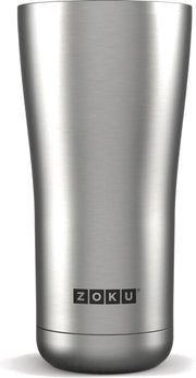 Zilverkleurig - RVS beker - Thermosbeker - Koffiebeker to go-Reisbeker