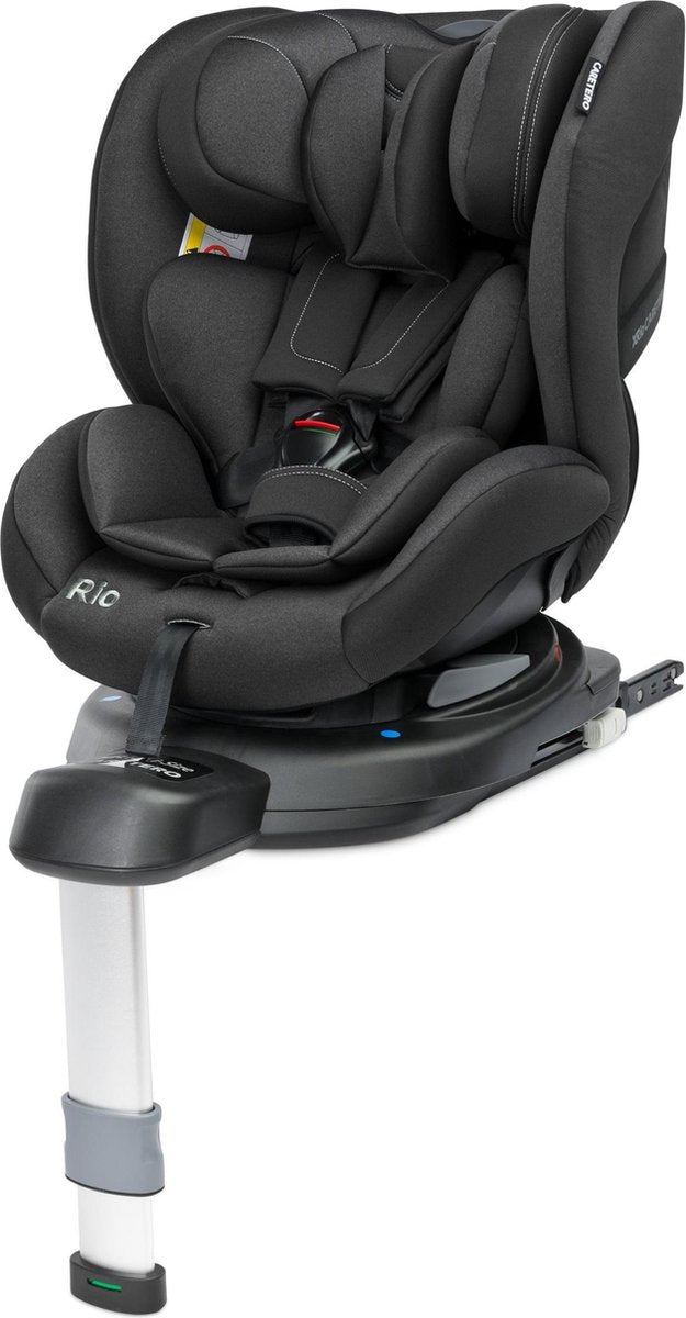 Caretero RIO I-size Autostoel (40-105 CM) - 360 Draaibaar Autostoeltjes  0-22 KG  ZWART