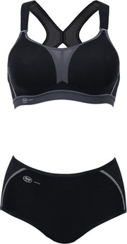 Anita Active Dynamix Star - Sportbeha - Dames - Zwart/Antraciet - 85B
