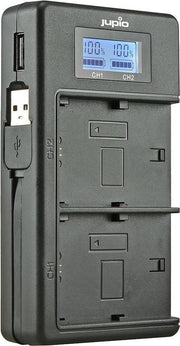 Jupio USB Dedicated Duo Charger LCD for Canon LP-E8