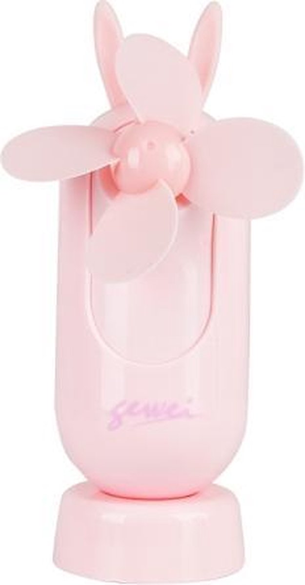 Draagbare USB-oplader Stille handventilator (roze)