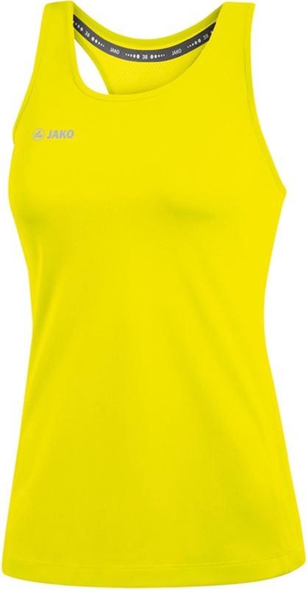 Jako Run 2.0 Dames Tank Top - Sporttops  - Geel -  Maat 40