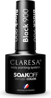 Claresa UV/LED Hybrid Gel Nagellak Zwart #900 - 5ml.