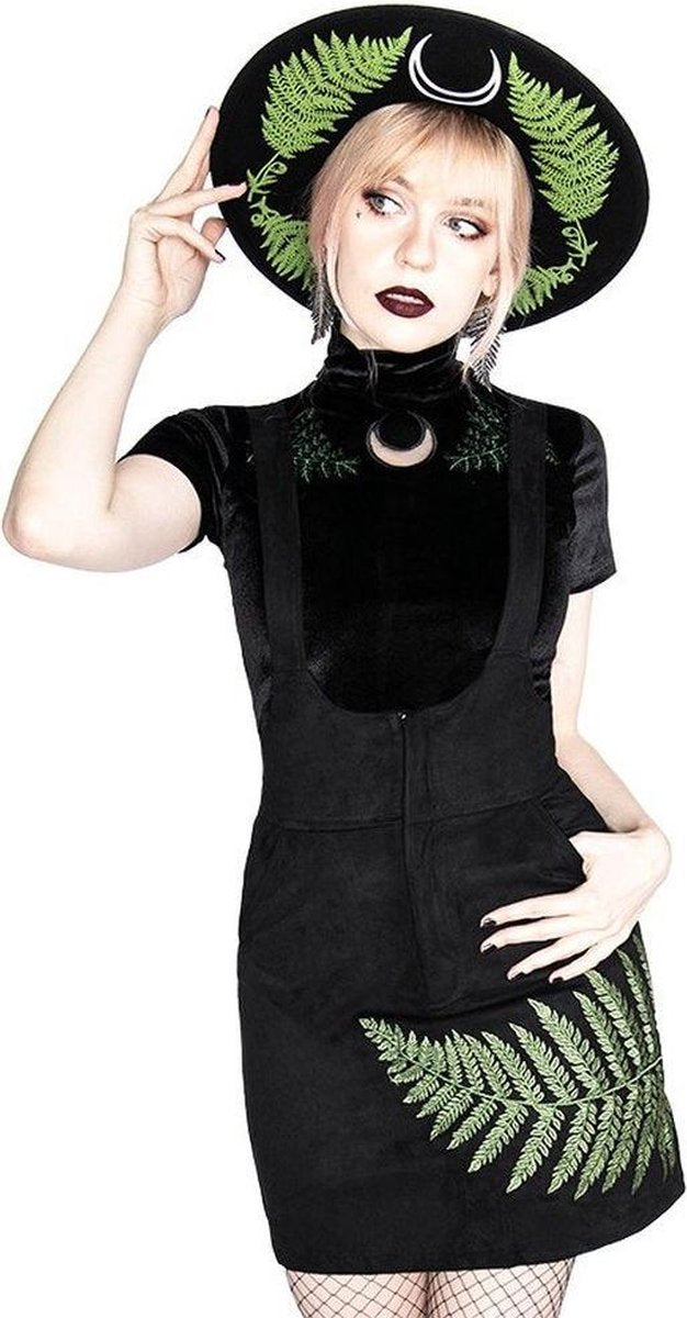 Restyle Korte jurk -XL- Fern Zwart