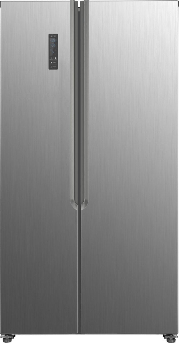 Frilec BONNSBS-636-040EI -  Amerikaanse koelkast - Inox