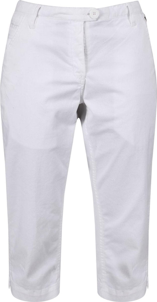 Regatta Women's Maleena II Casual Capri Trousers Outdoorbroek Dames - Wit - Maat 36