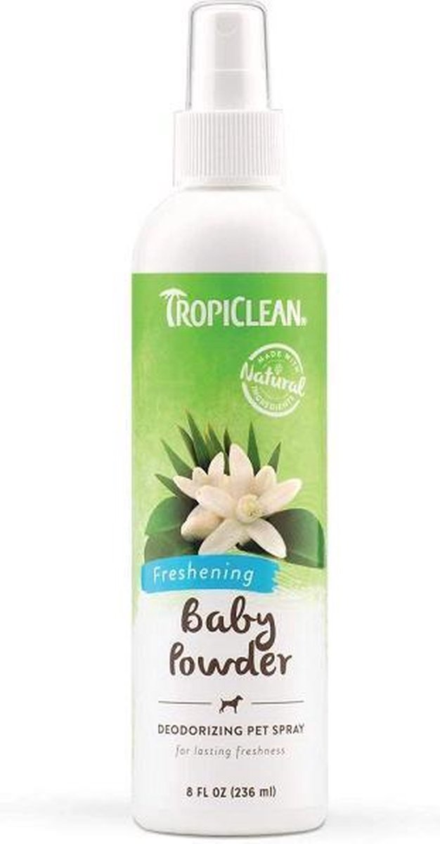 Tropiclean Baby Powder Honden Deodorant Spray 236ml