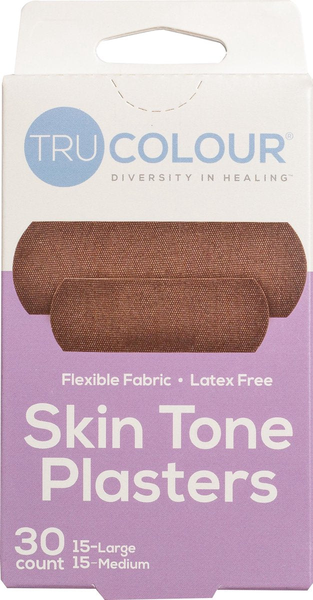 Tru-Colour Skin Tone Pleisters - paars 30