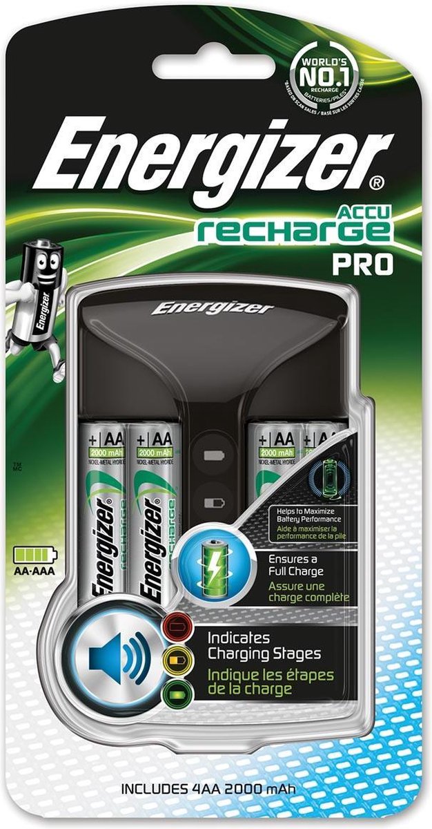 2x Energizer batterijlader Pro Charger