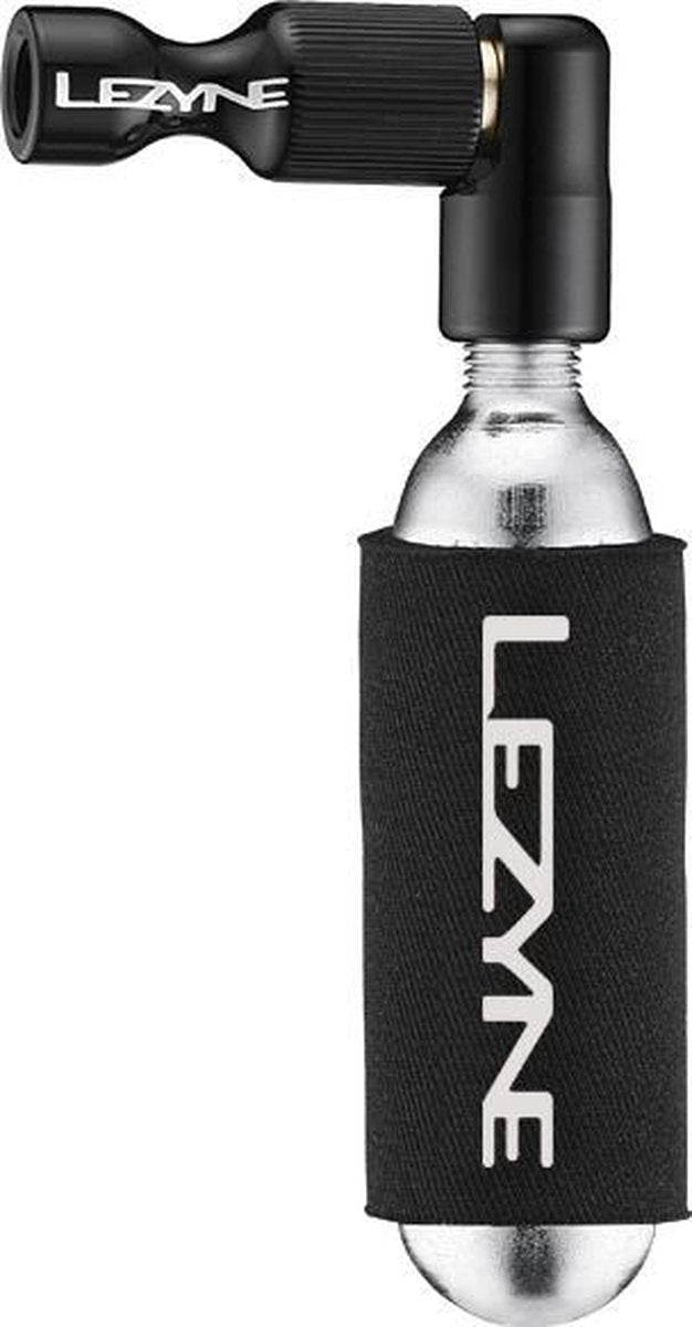 Lezyne Trigger Drive - CO2 Minipomp - Aluminium - Presta/Schrader Ventiel - Zwart