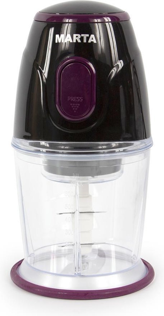 MARTA MT-2073 hakmolen|500W|0.6L|RVS messen|violet chariot