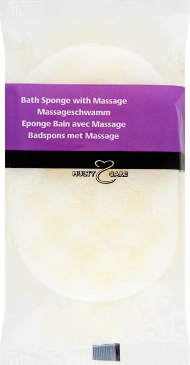 Multy Multi - badspons - massagespons - multy spons - goedkope spons - baden - badkamer -  Badspons met massage - Voor een tintelend frisse huid - badsponzen - scrubspons
