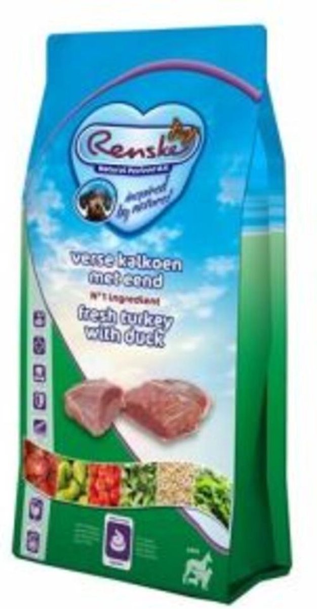 4x Renske Super Premium Adult Kalkoen - Eend 2 kg