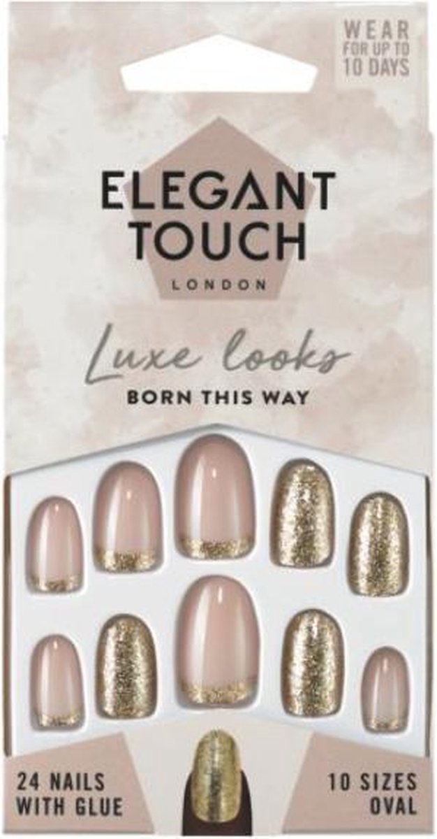 Elegant Touch Born This Way Nails - Kunstnagels - Nagels - Press on nails - Plaknagels - Nepnagels - 24 stuks - Beste Kwaliteit