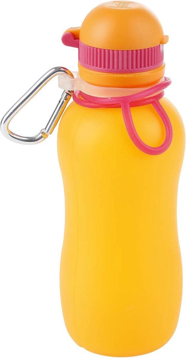 Viv Bottle 3.0 - Opvouwbare Siliconen Fles / Bidon - Oranje 1000ml