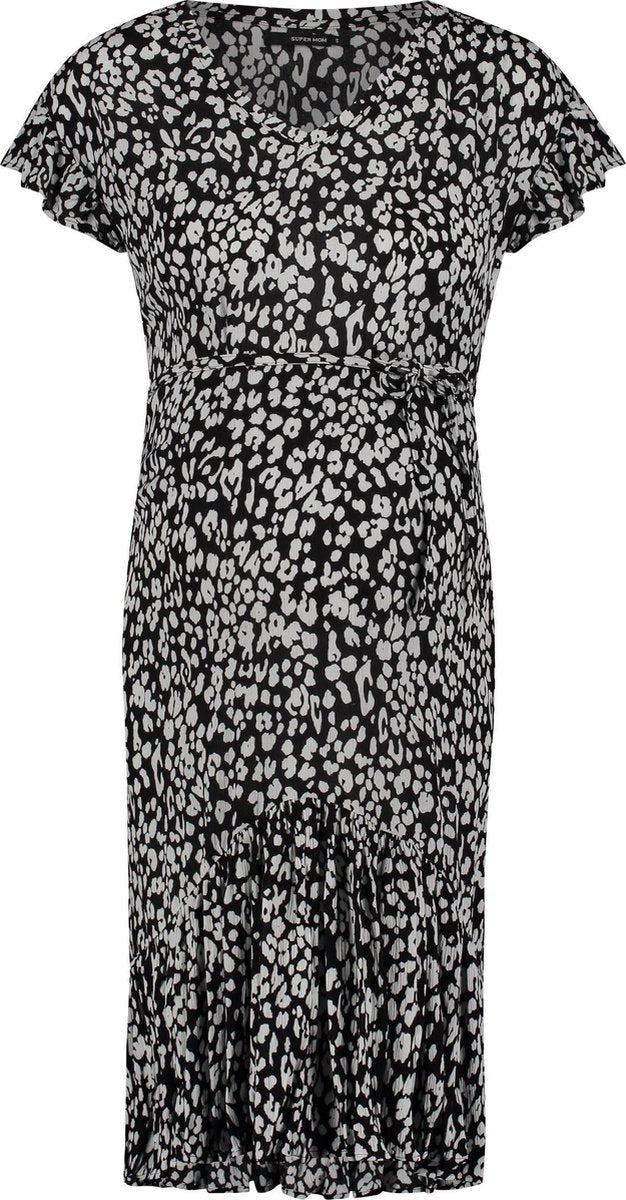 Supermom Jurk Leopard Zwangerschap Maat XS