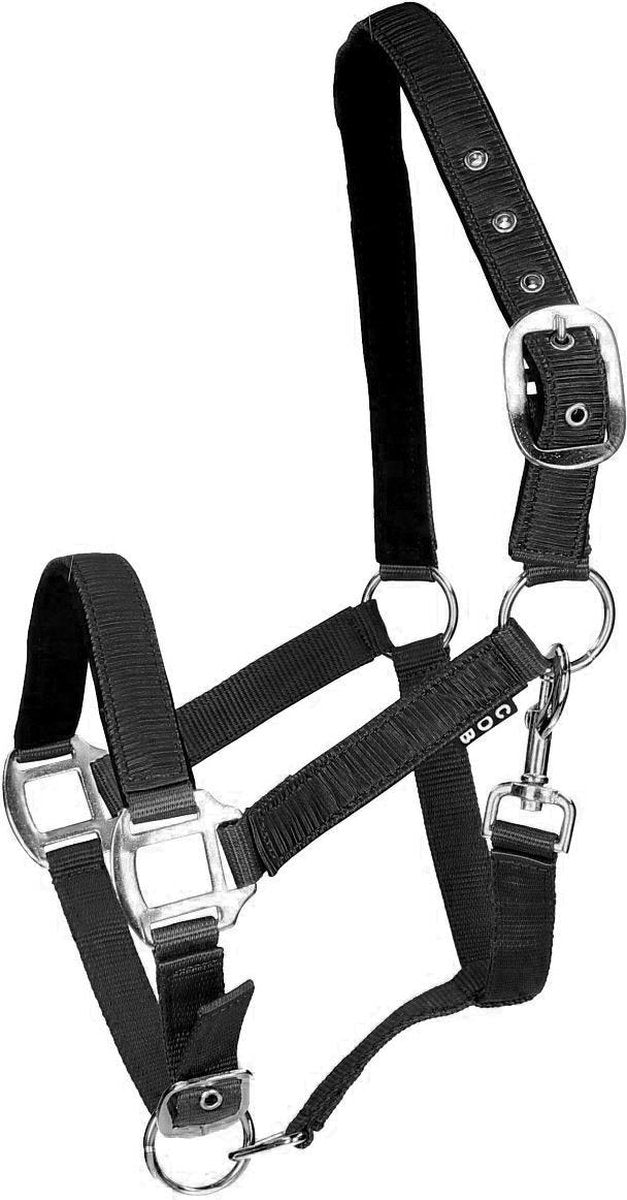 Horsegear Halster  Satin - Black - pony