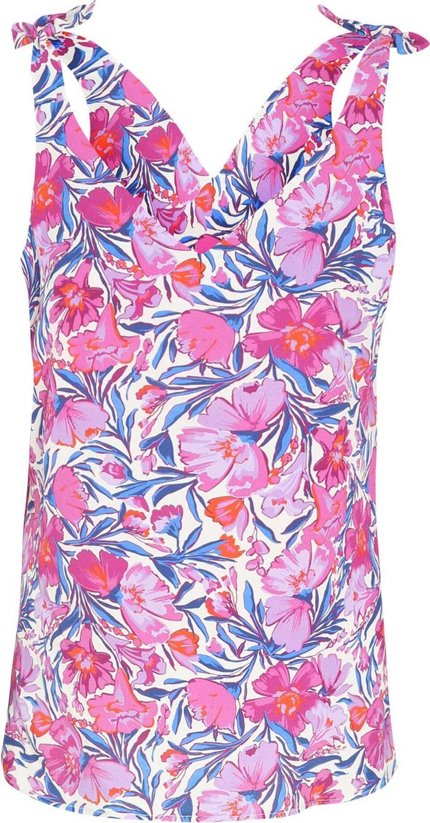 Cassis - Top met bloemenprint - Lila