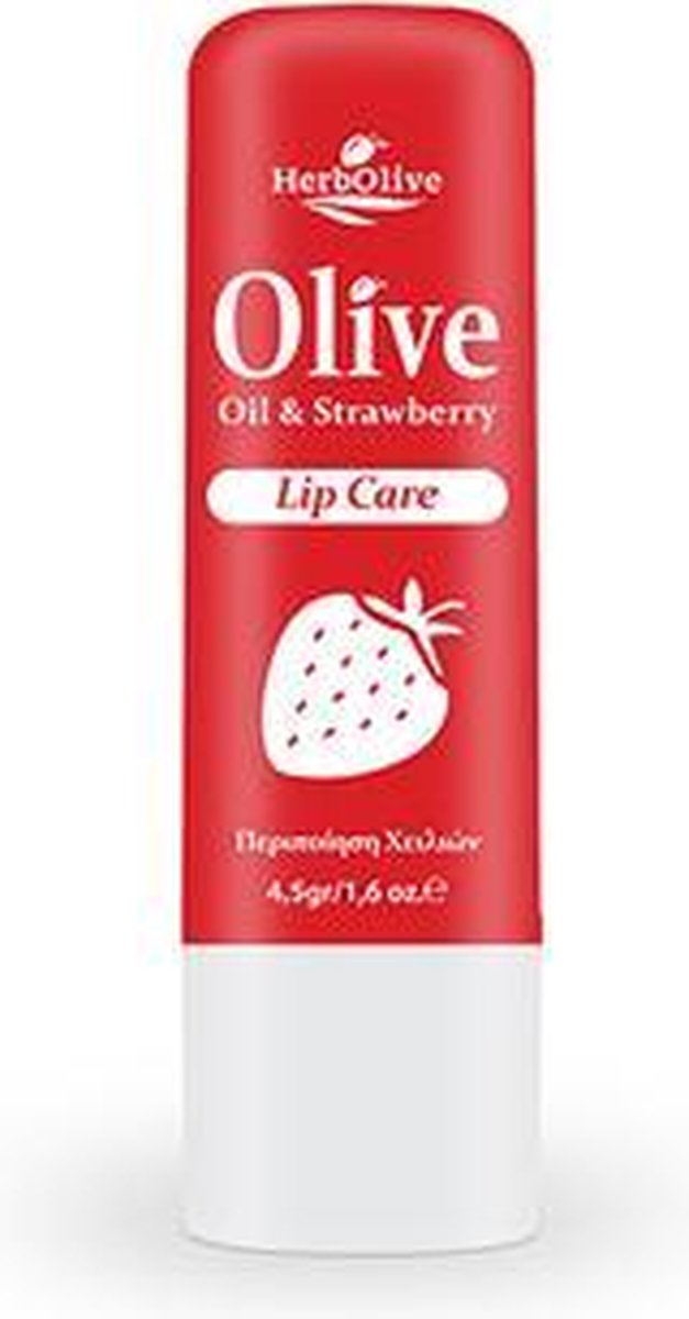 HerbOlive Lippenbalsem *Olijfolie & Aardbei* 4