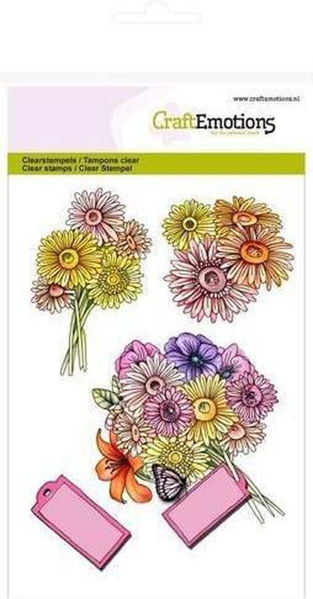 CraftEmotions clearstamps A6 - Boeket Botanical Summer
