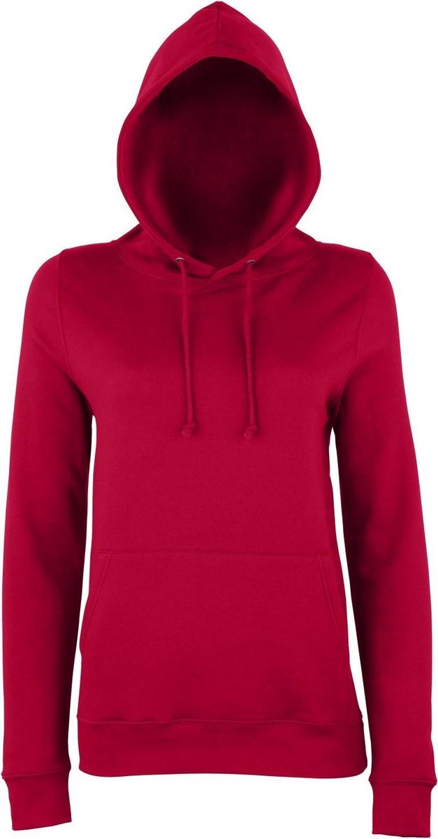 Awdis Gewoon Hoods Vrouwen/dames Girlie College Pullover Hoodie (Rode Hete Chili)