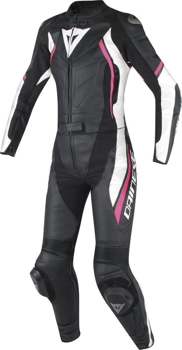 Dainese Avro D2 Dames Combi zwart/wit/roze