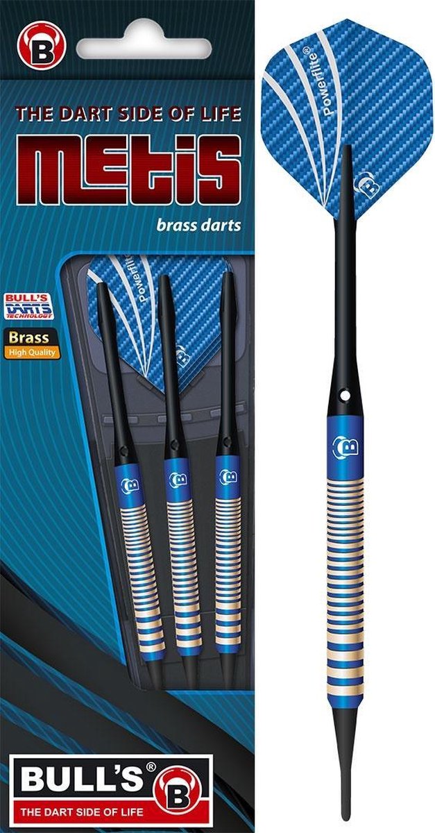 BULL'S Metis Brass Blue Soft Tip - 18 Gram
