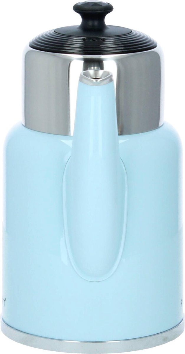 P L I N T | Pastelblauw |  Nieuwste model retro waterkoker met variabele temperatuurinstelling en geïntegreerde warmhoudkan | *** Nu met drie jaar garantie!