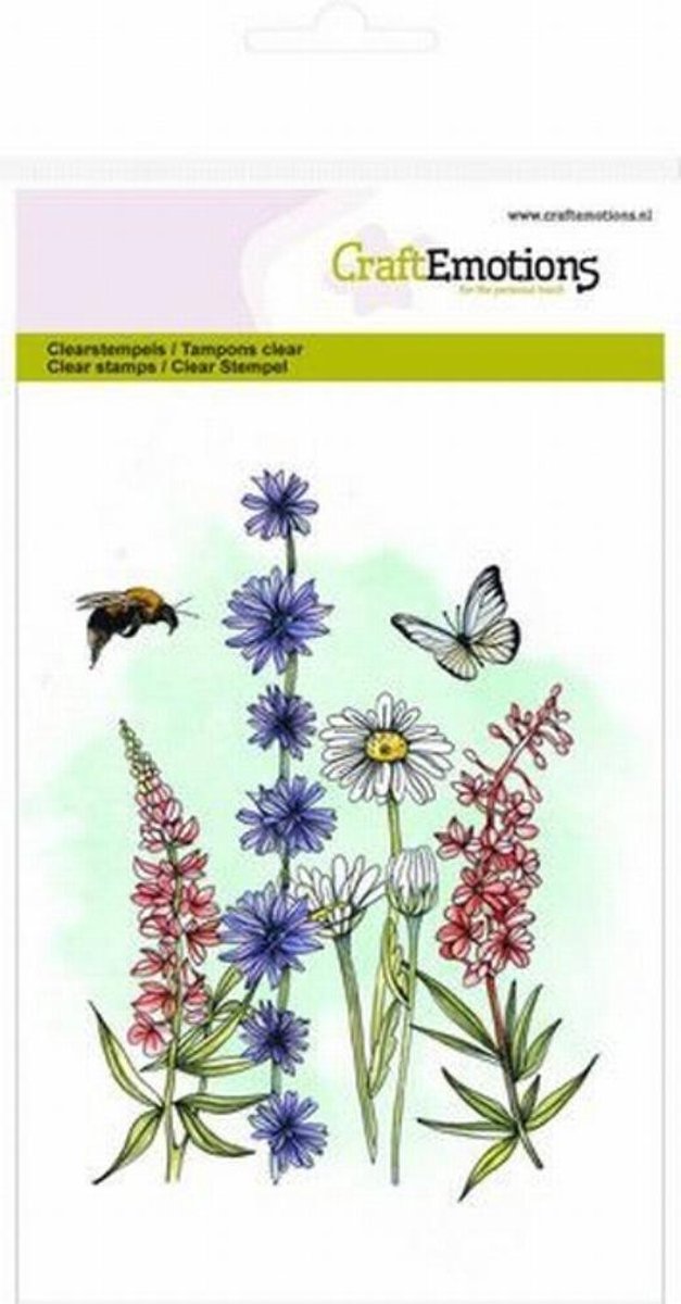 CraftEmotions clearstamps A6 - veldbloemen 2 GB